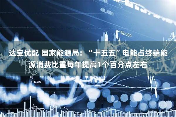 达宝优配 国家能源局：“十五五”电能占终端能源消费比重每年提高1个百分点左右