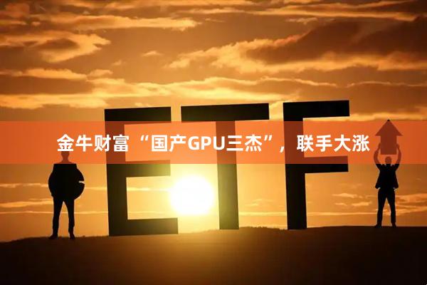 金牛财富 “国产GPU三杰”，联手大涨