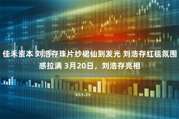 佳禾资本 刘浩存珠片纱裙仙到发光 刘浩存红毯氛围感拉满 3月20日，刘浩存亮相